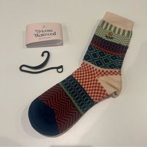 Vivienne Westwood Red and Green Patterned Socks